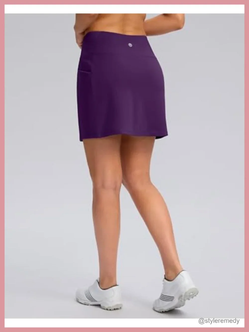 Women's Athletic Skort 4 Pockets High Waisted Built-in Shorts Golf Tennis
